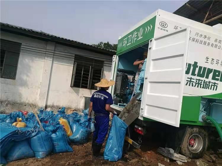 松滋工业污泥压干处理